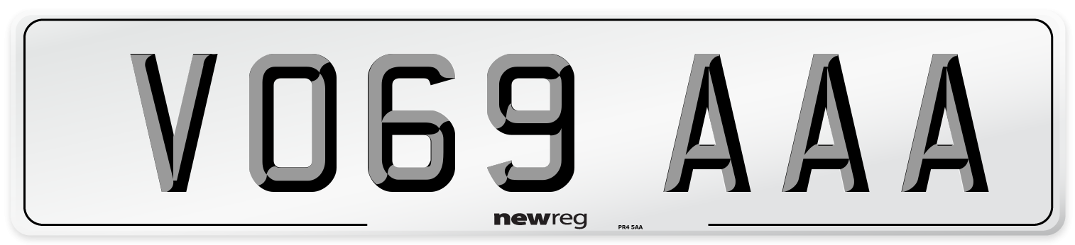 VO69 AAA Number Plate from New Reg